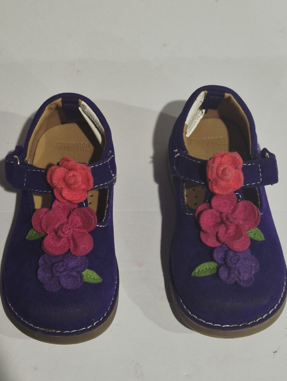 GYMBOREE Kids Purple Floral Mary Jane Shoes Size 6